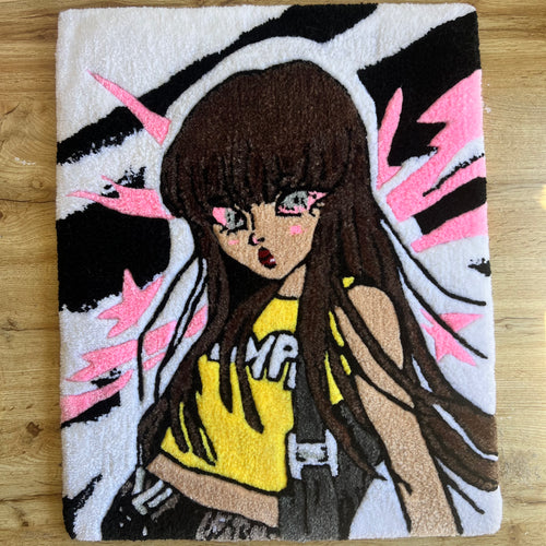 Custom-Rug | LALISA-JUMP_BlackPink-FanArt by Lovignon
