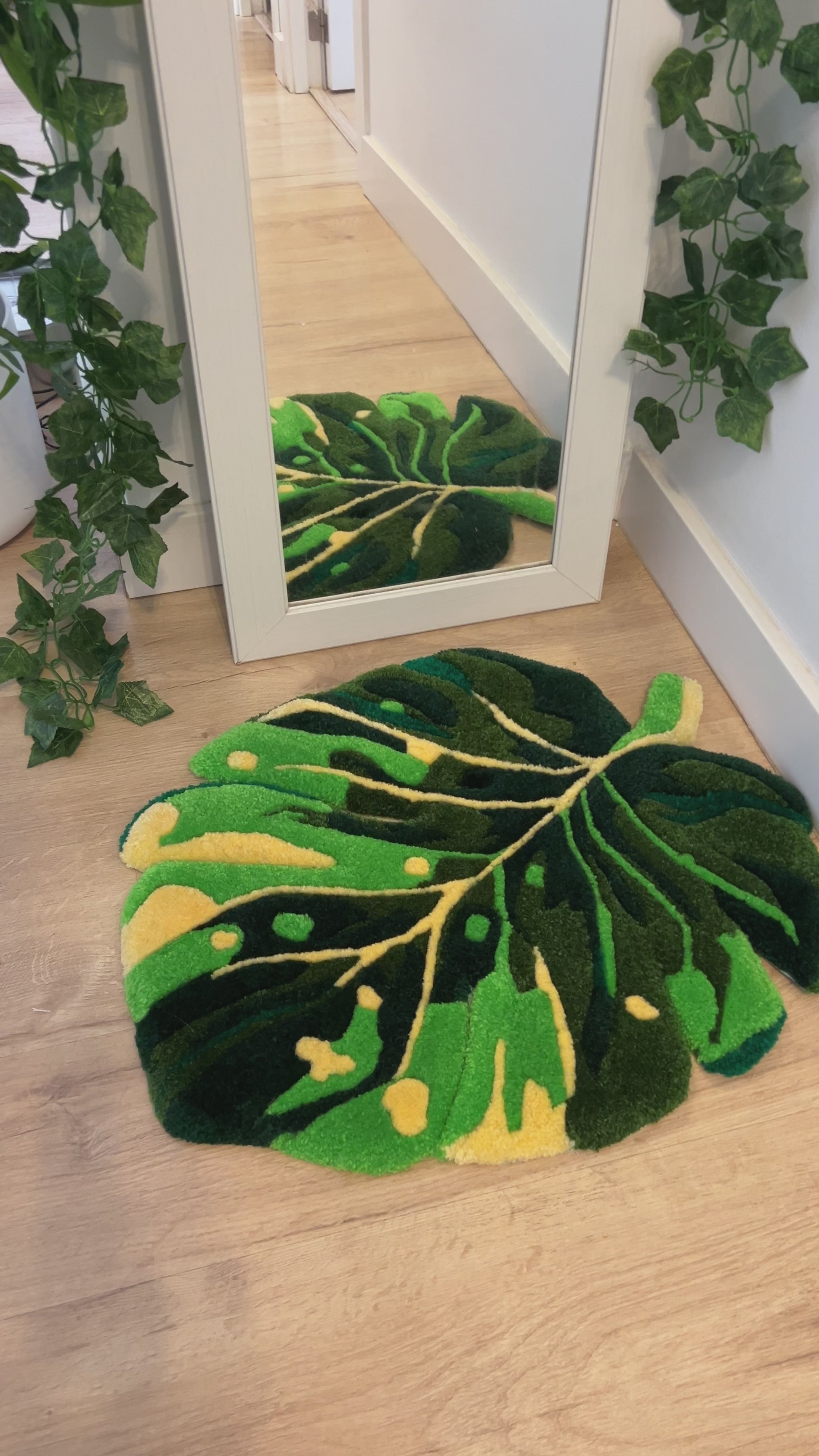 [Sold out] Leaf Rug | Hand made Tufted Rugs for your Natural Comfort Space